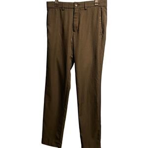 Haggar size 32x34 Cool Pro Black Dress pants Business Work Office Flat front